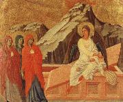 unknow artist Duccio The Holy women at the grave oil on canvas